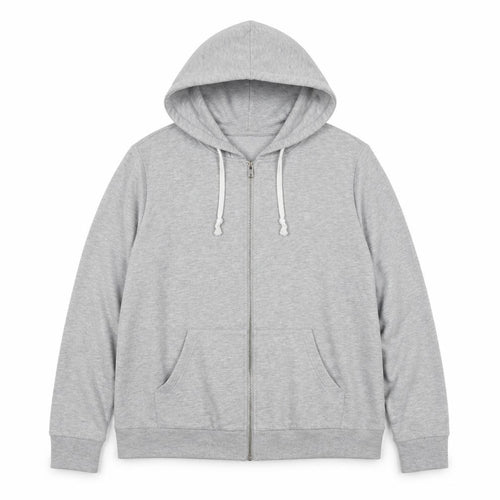 South Womens Grey Cotton Full Zip Hoodie Size 18 Zip