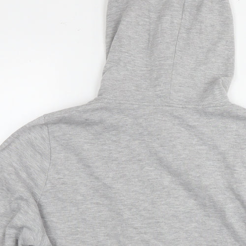 South Womens Grey Cotton Full Zip Hoodie Size 18 Zip