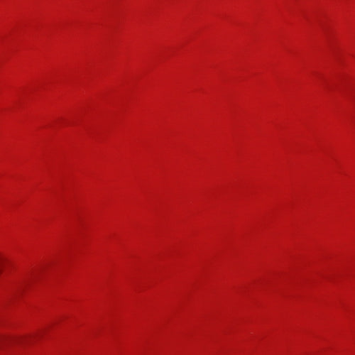 H&M Womens Red Cotton Pullover Sweatshirt Size XL Pullover