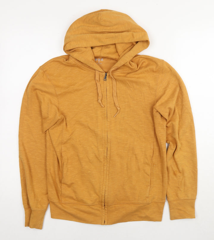 Uniqlo Womens Brown Cotton Full Zip Hoodie Size XS Zip