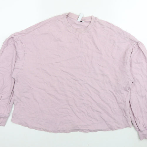 & Other Stories Womens Pink Cotton Pullover Sweatshirt Size XS Pullover