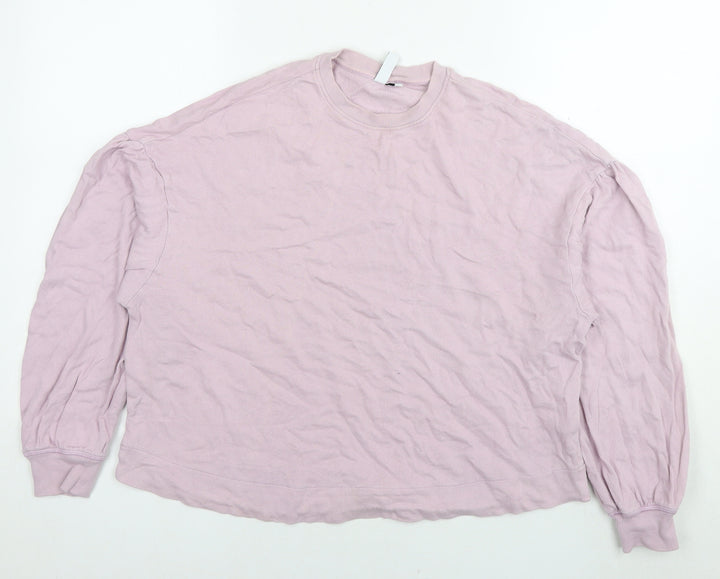 & Other Stories Womens Pink Cotton Pullover Sweatshirt Size XS Pullover