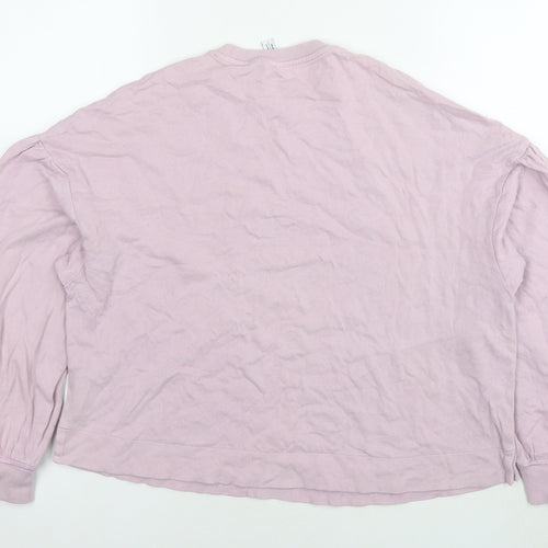 & Other Stories Womens Pink Cotton Pullover Sweatshirt Size XS Pullover
