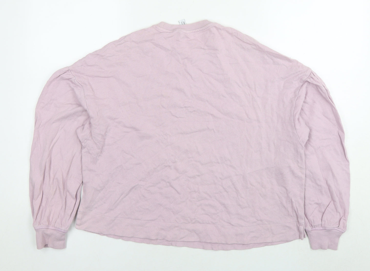 & Other Stories Womens Pink Cotton Pullover Sweatshirt Size XS Pullover