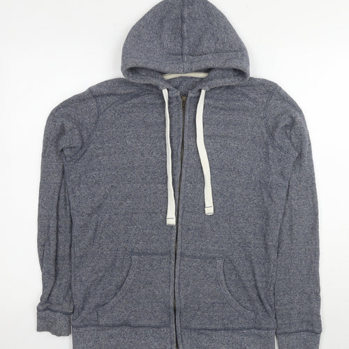 NEXT Womens Blue Cotton Full Zip Hoodie Size 8 Zip
