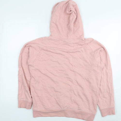 H&M Womens Pink Cotton Pullover Hoodie Size S Pullover