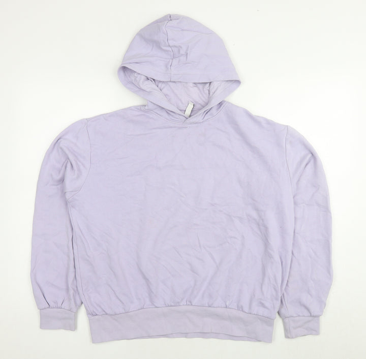 Divided by H&M Womens Purple Cotton Pullover Sweatshirt Size S Pullover