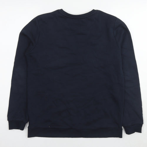 GOODMOVE Boys Blue Cotton Pullover Sweatshirt Size 14-15 Years Pullover