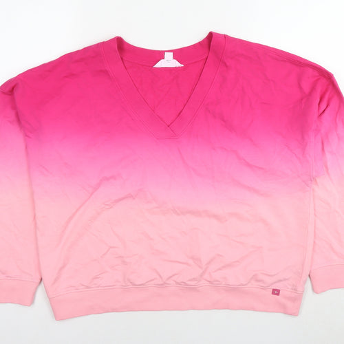 Botique Womens Pink Cotton Pullover Sweatshirt Size XS Pullover