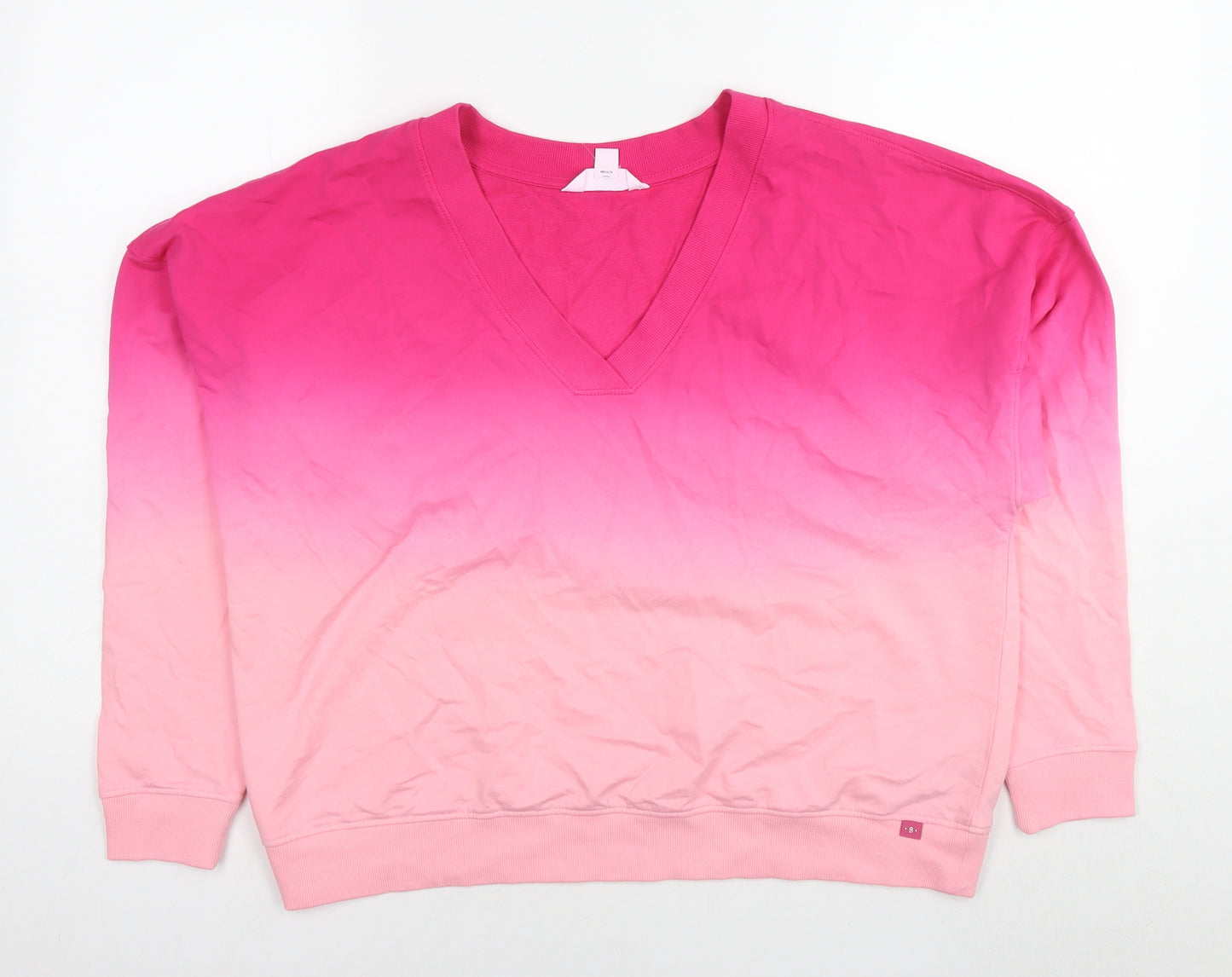 Botique Womens Pink Cotton Pullover Sweatshirt Size XS Pullover