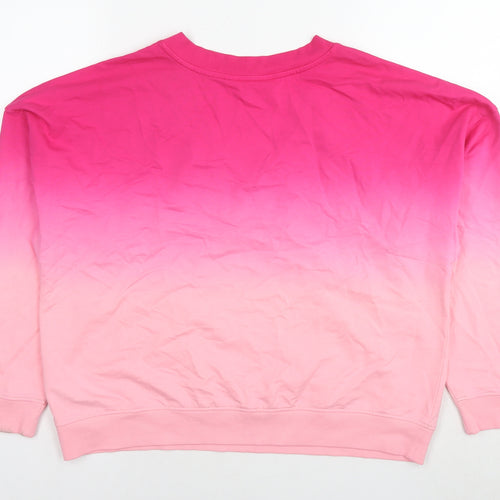 Botique Womens Pink Cotton Pullover Sweatshirt Size XS Pullover