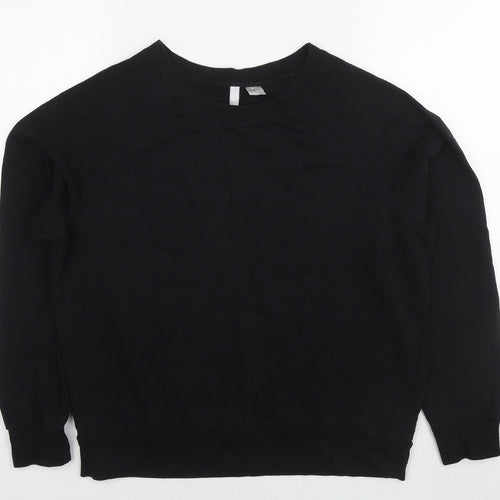 Divided by H&M Womens Black Polyester Pullover Sweatshirt Size M Pullover