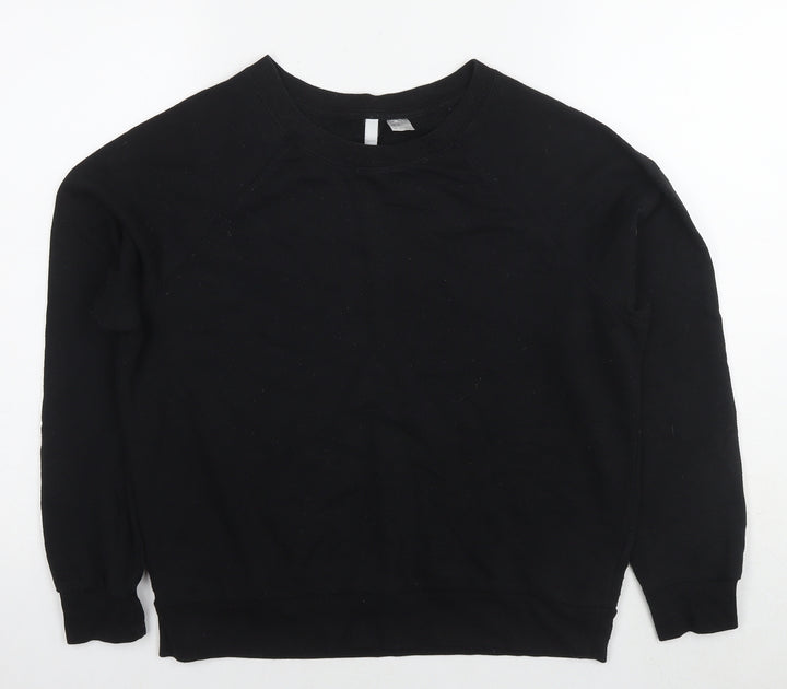 Divided by H&M Womens Black Polyester Pullover Sweatshirt Size M Pullover