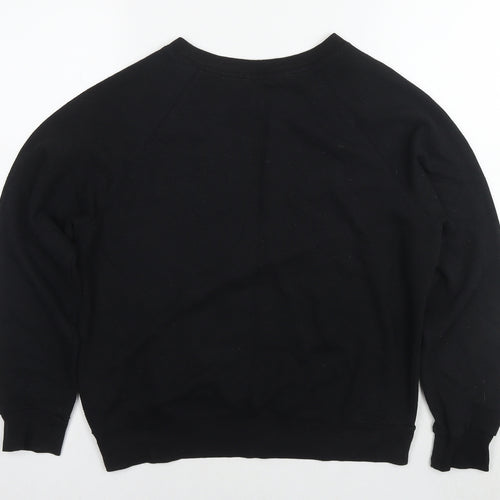 Divided by H&M Womens Black Polyester Pullover Sweatshirt Size M Pullover