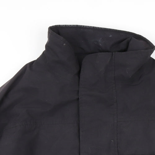 ProQuip Mens Black Jacket Coat Size L Zip