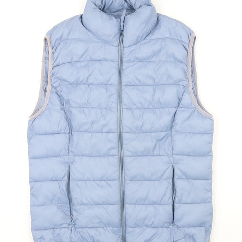 b.young Womens Blue Gilet Waistcoat Size M Zip