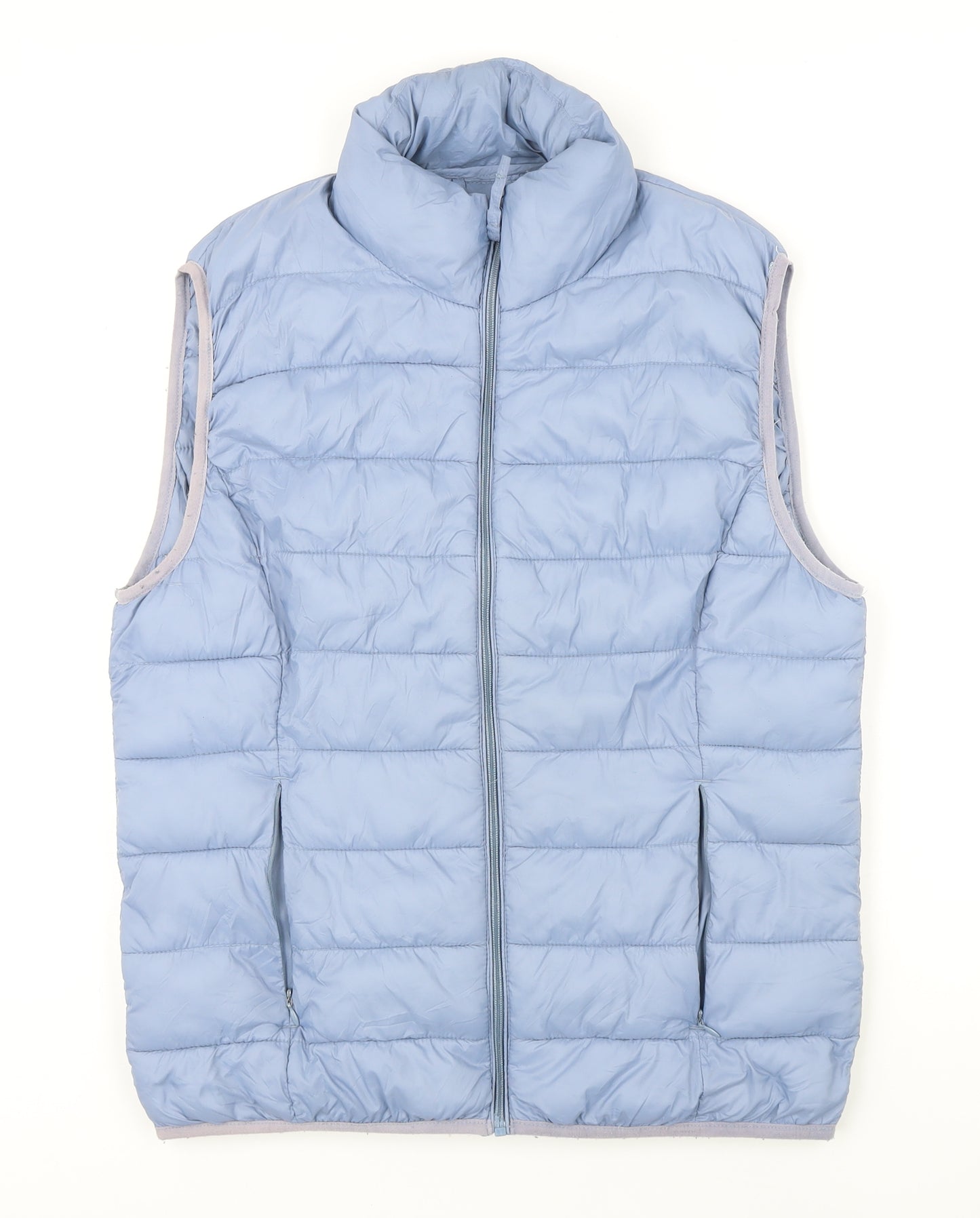 b.young Womens Blue Gilet Waistcoat Size M Zip
