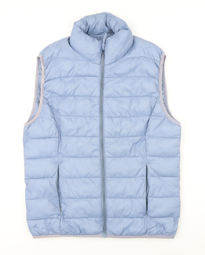 b.young Womens Blue Gilet Waistcoat Size M Zip