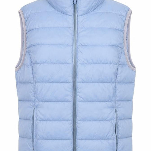 b.young Womens Blue Gilet Waistcoat Size M Zip