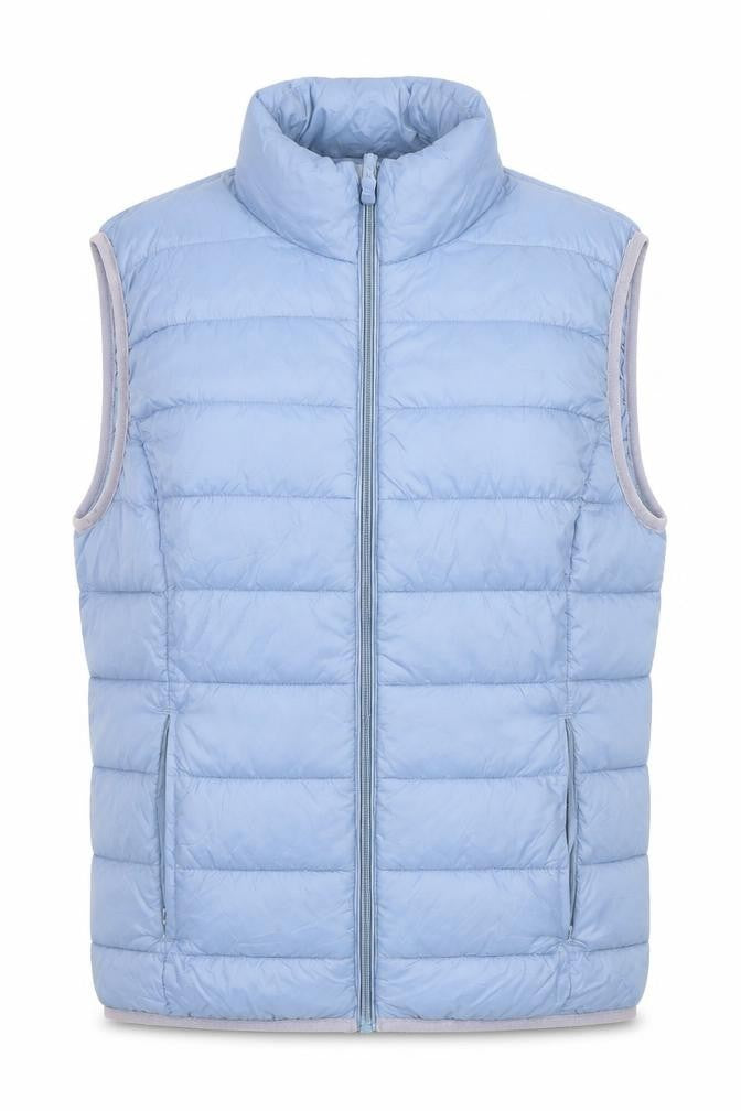 b.young Womens Blue Gilet Waistcoat Size M Zip