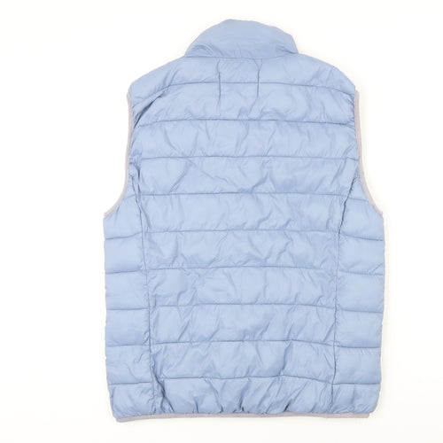 b.young Womens Blue Gilet Waistcoat Size M Zip