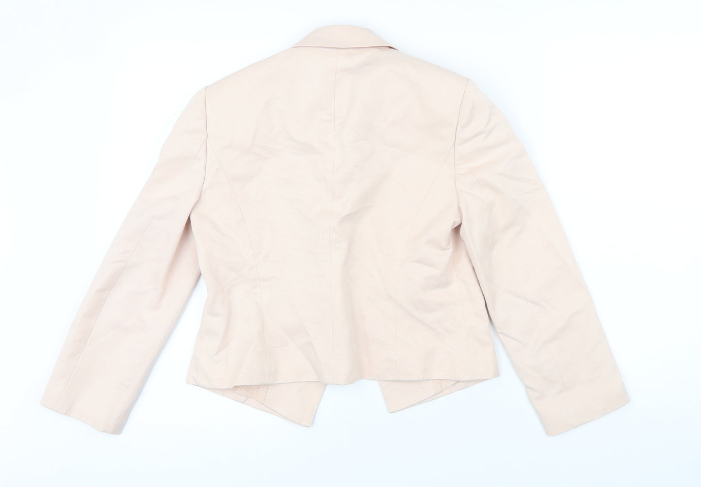 Fenn Wright Manson Womens Pink Herringbone Jacket Blazer Size 8