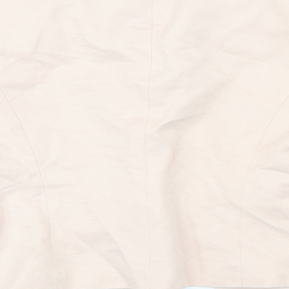 Fenn Wright Manson Womens Pink Herringbone Jacket Blazer Size 8