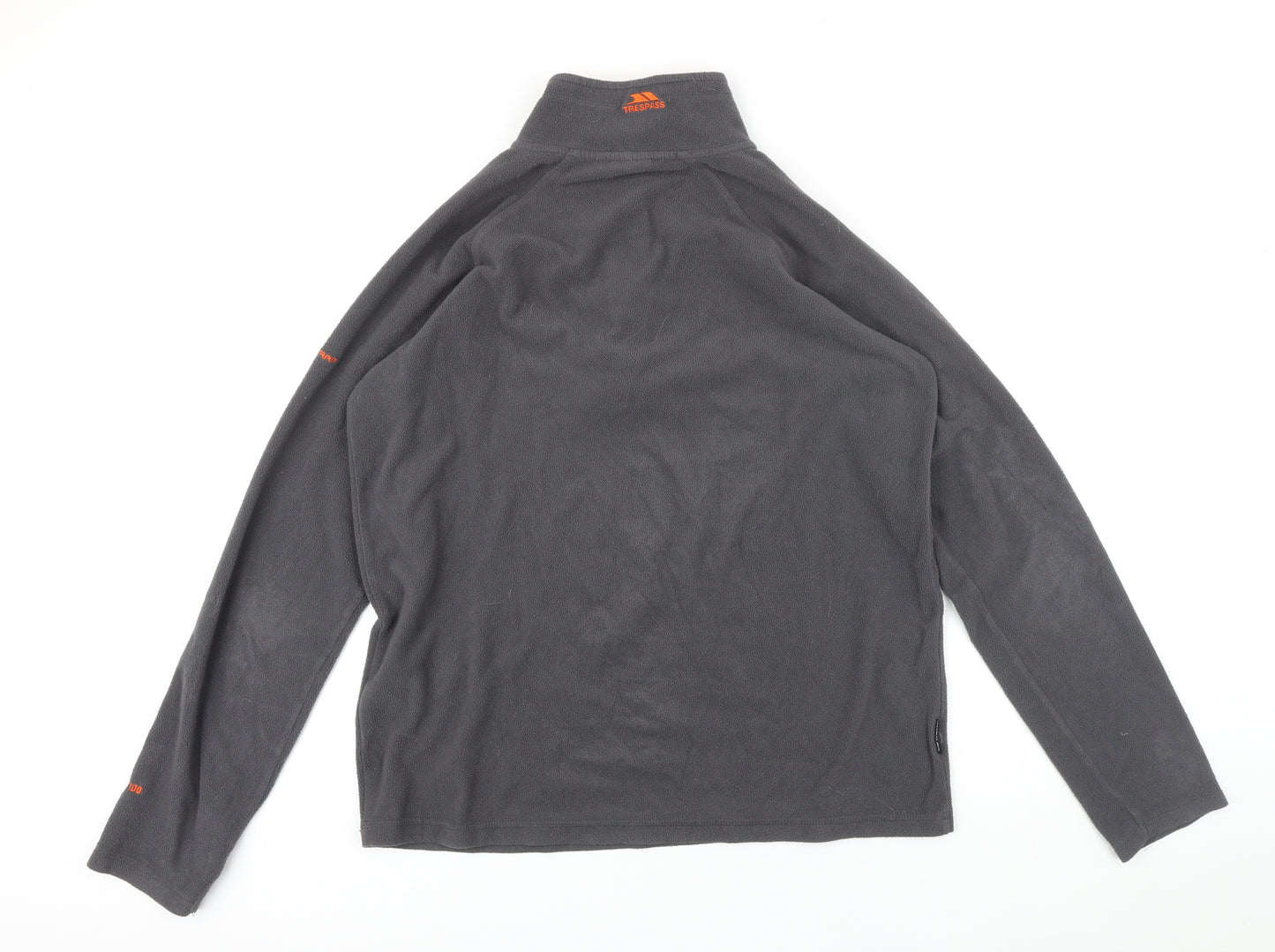 Tresspass Womens Grey Houndstooth Polyester Pullover Sweatshirt Size L Zip