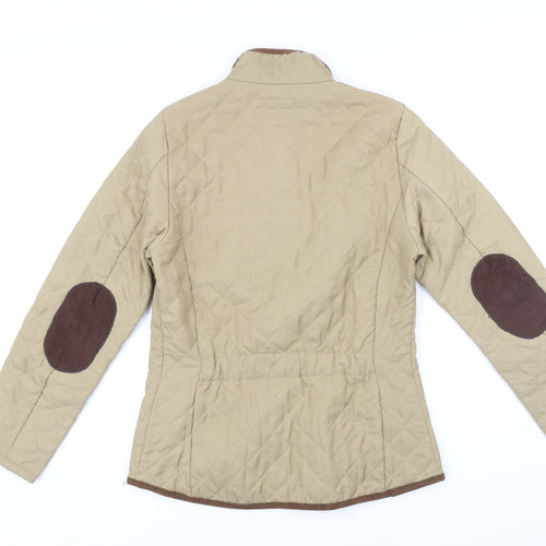 Sandwich Womens Beige Quilted Coat Size M Button