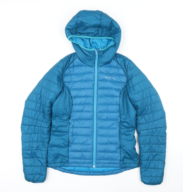 DECATHLON Womens Blue Jacket Coat Size XS Zip