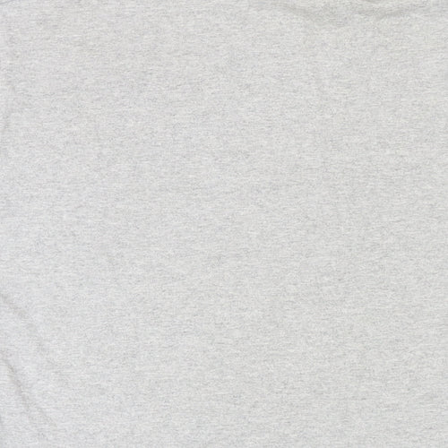 HUF Mens Grey Cotton T-Shirt Size M Round Neck