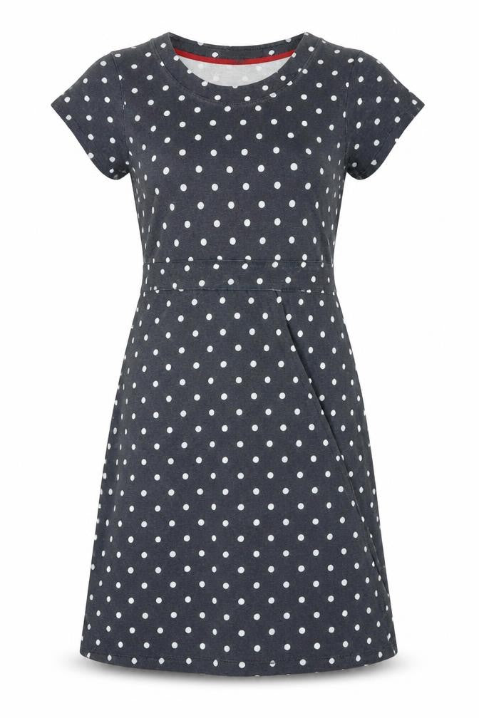 Mudd&Water Womens Blue Polka Dot 100% Cotton A-Line Size 14 Scoop Neck