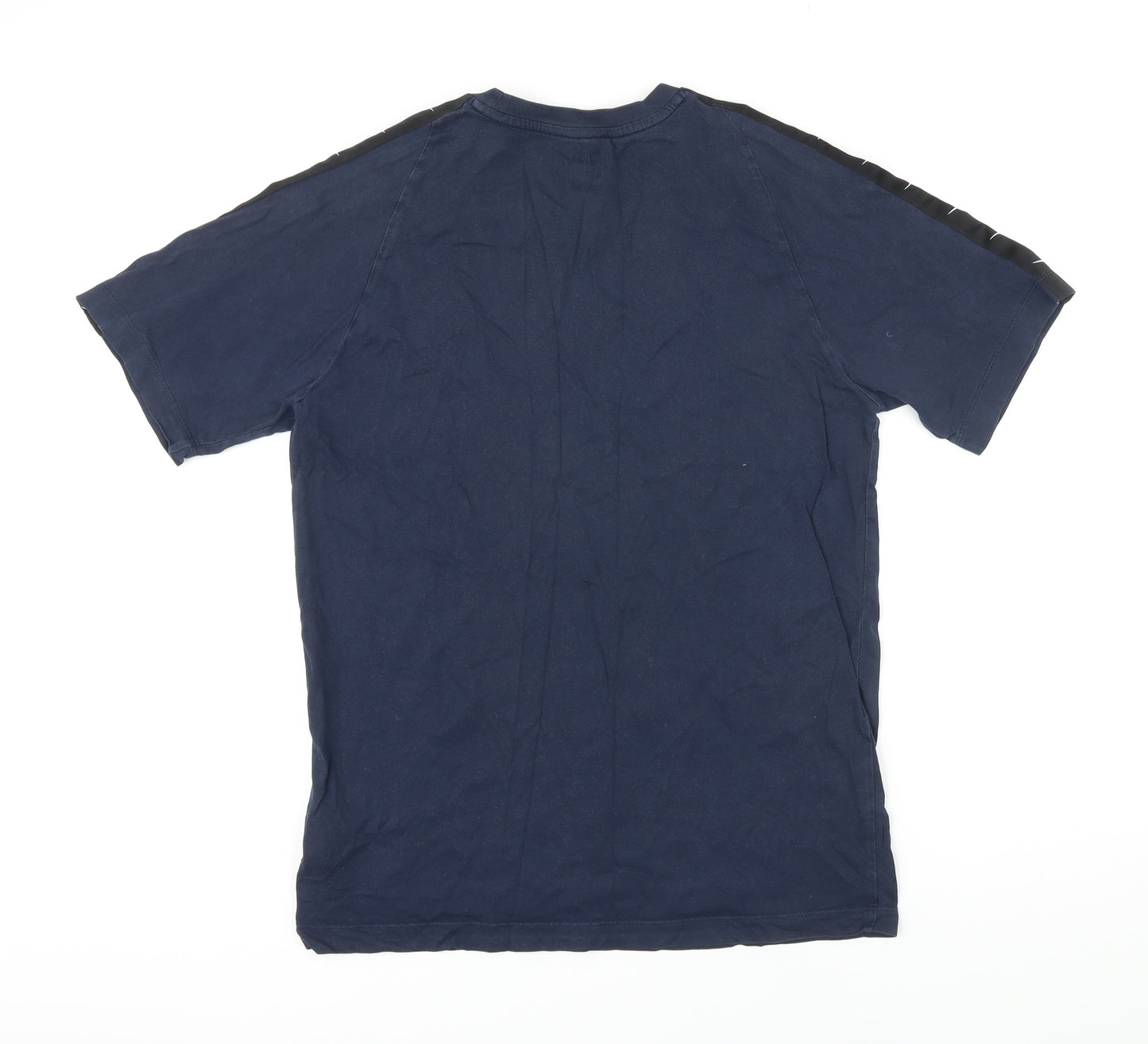 Nike Mens Blue Cotton T-Shirt Size M Round Neck