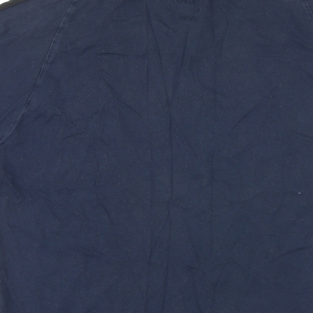 Nike Mens Blue Cotton T-Shirt Size M Round Neck