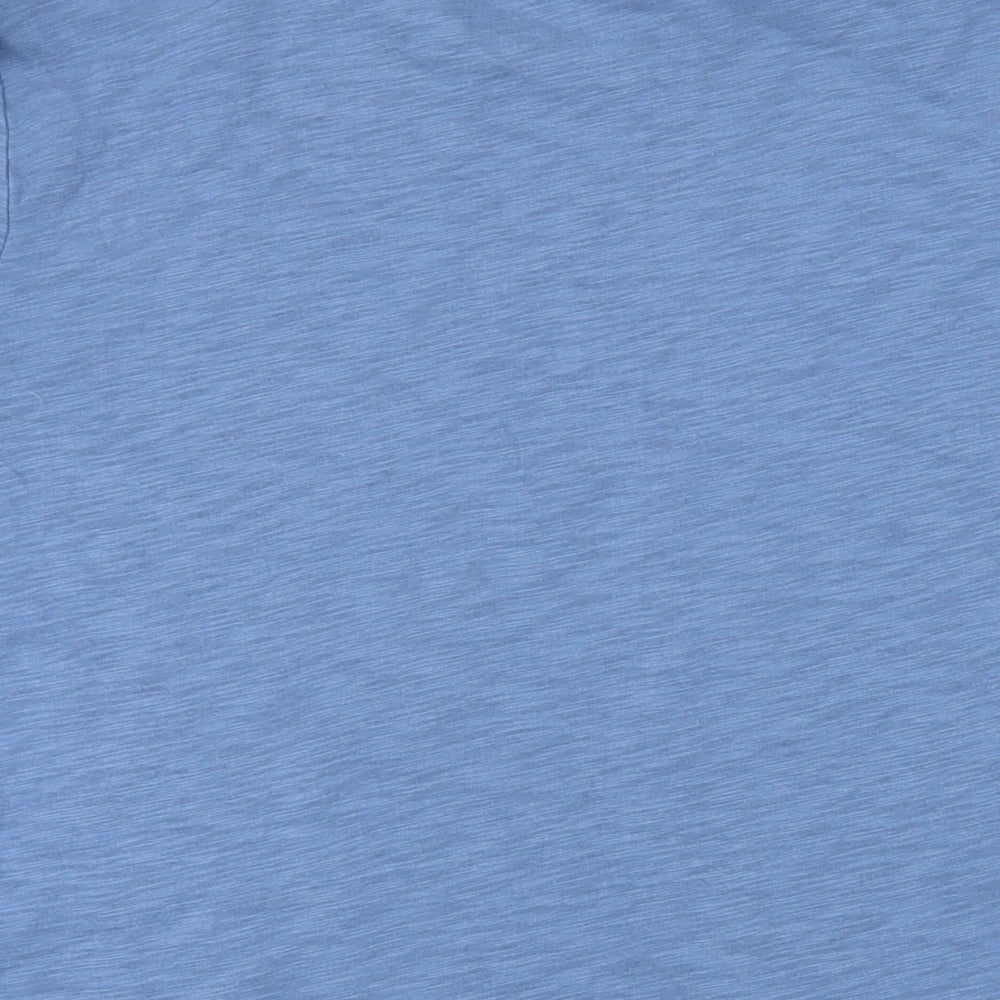 Gap Womens Blue 100% Cotton Tunic T-Shirt Size 28 Boat Neck