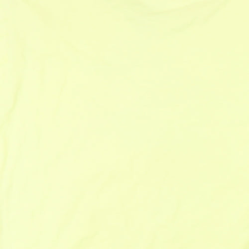 Slazenger Womens Yellow 100% Cotton Basic T-Shirt Size 2XL V-Neck