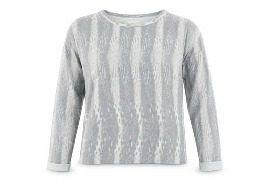 Front view of A Postcard From Brighton women’s multicoloured animal print polyester basic t-shirt, size M, boat neck