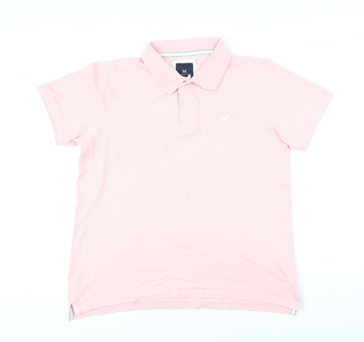 Crew Clothing Womens Orange 100% Cotton Basic Polo Size L Collared