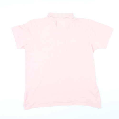 Crew Clothing Womens Orange 100% Cotton Basic Polo Size L Collared