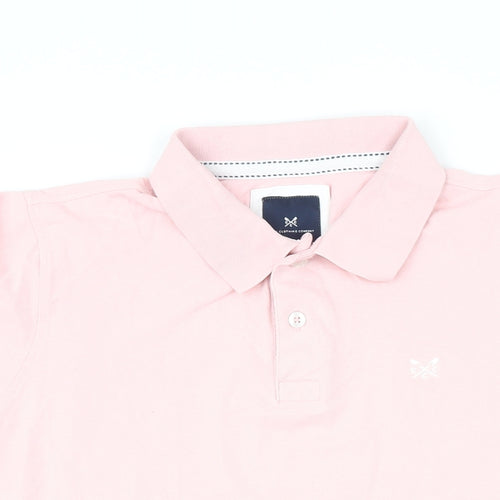 Crew Clothing Womens Orange 100% Cotton Basic Polo Size L Collared