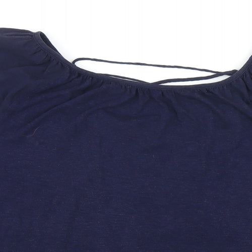 Gap Womens Blue Cotton Tunic T-Shirt Size M Boat Neck