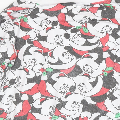 Disney Womens Multicoloured Geometric Polyester Pullover Sweatshirt Size 12