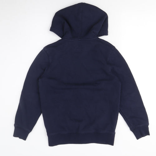 GAP Girls Blue Full Zip Hoodie - size M, Logo, Hooded