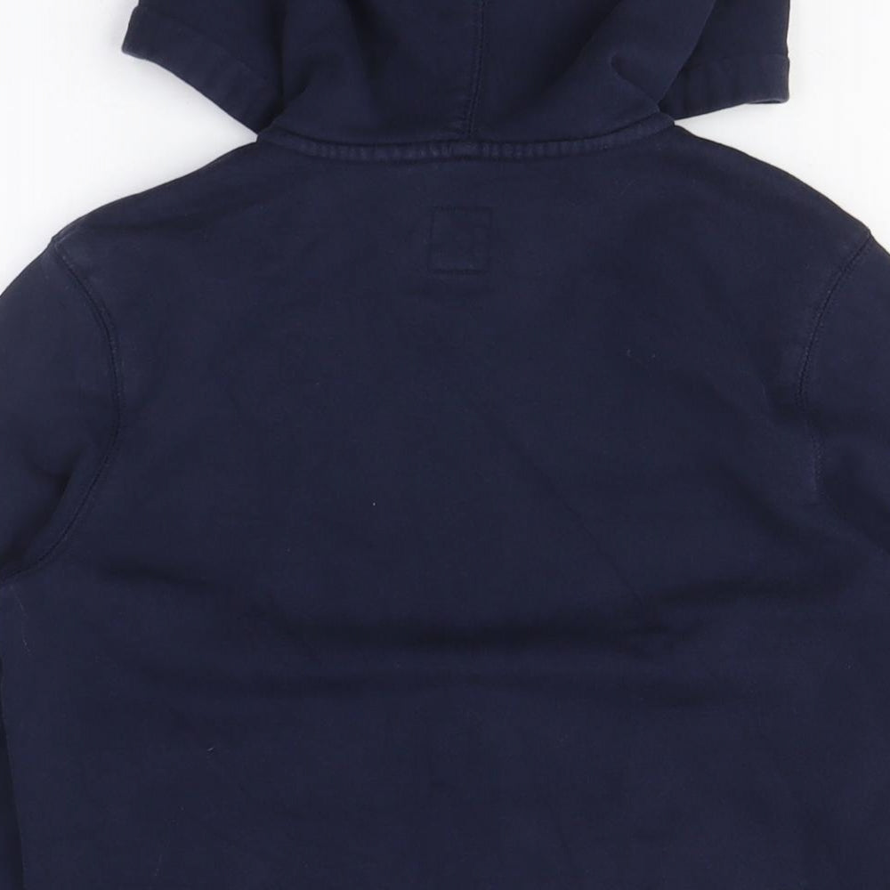 GAP Girls Blue Full Zip Hoodie - size M, Logo, Hooded