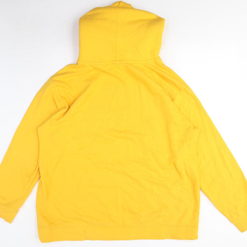 Pink Women's Yellow Hoodie, Size L - Comfy & Stylish