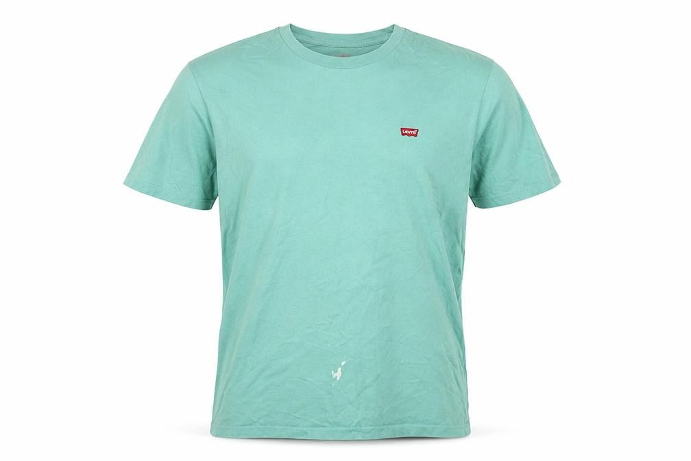 Levi's Mens Green Cotton T-Shirt Size L Crew Neck