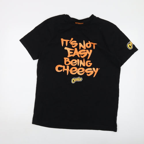 Cheeto's Mens Black Cotton T-Shirt Size XL Crew Neck