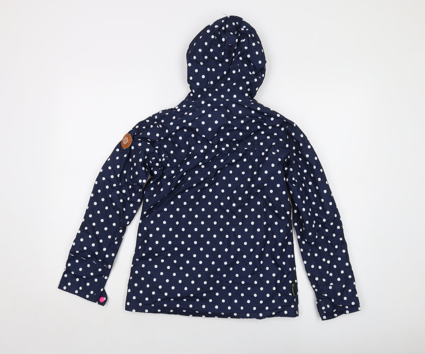 Gelert Girls Blue Polka Dot Jacket Size 11-12 Years Zip