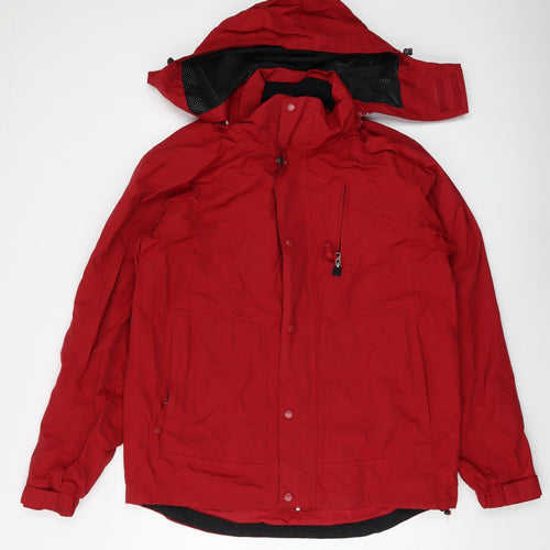 One Valley Mens Red Jacket Size S Zip