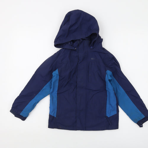 Mountain Warehouse Boys Blue Jacket Size 7-8 Years Zip